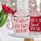 Glitzhome® Wooden Valentine's Coffee Cup Table Décor Set